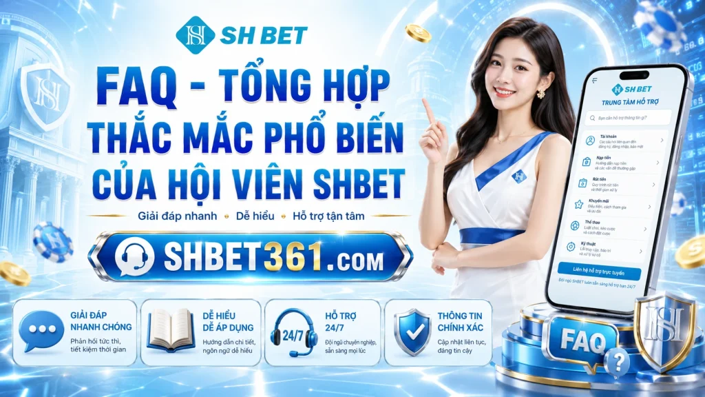 FAQ - Tổng hợp thắc mắc phổ biến của hội viên SHBET 